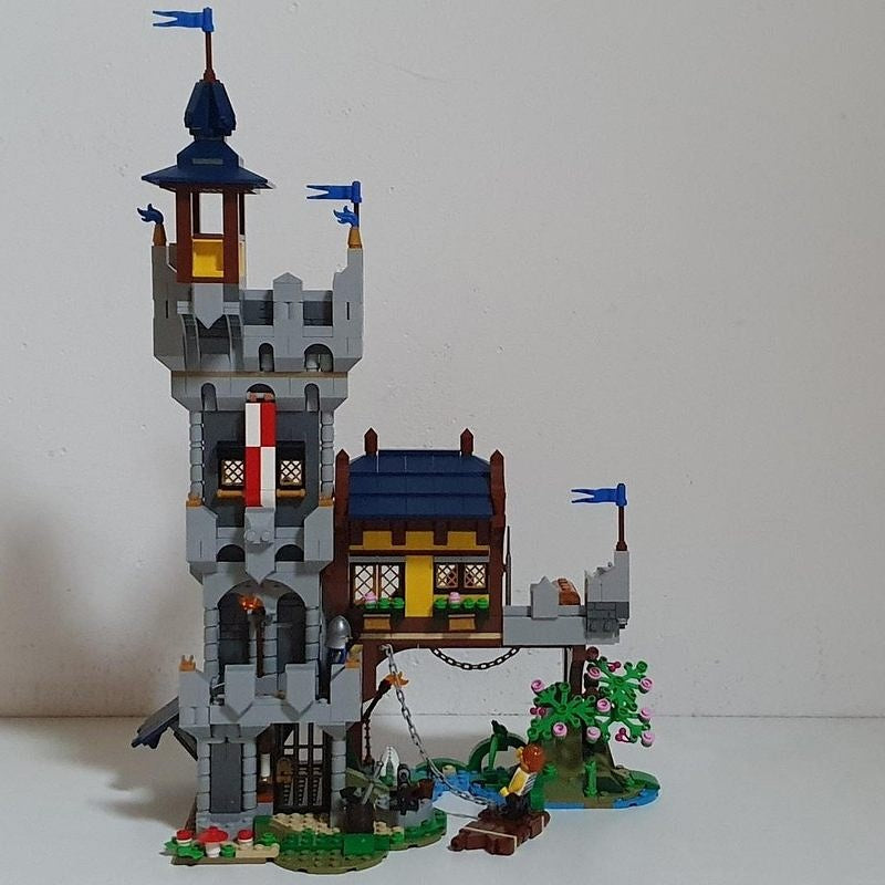 Medieval River Outpost Watchtower MOC Architecture Building Kit - 2