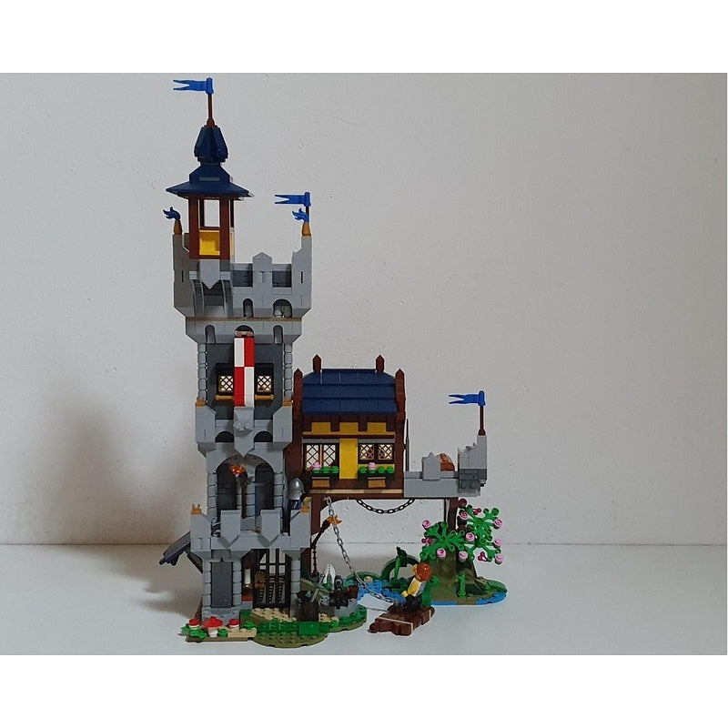 Medieval River Outpost Watchtower MOC Architecture Building Kit - 4