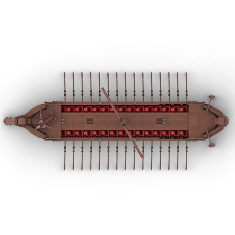 Medieval Sailing Ship MOC Building Kit | Historic Wooden Ship Model - 3