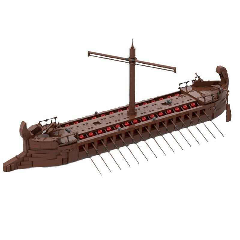 Medieval Sailing Ship MOC Building Kit | Historic Wooden Ship Model - 4