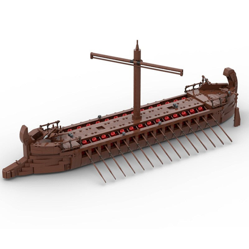 Medieval Sailing Ship MOC Building Kit | Historic Wooden Ship Model - 5