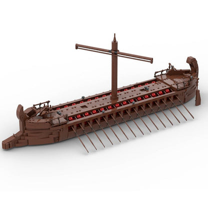 Medieval Sailing Ship MOC Building Kit | Historic Wooden Ship Model - 5