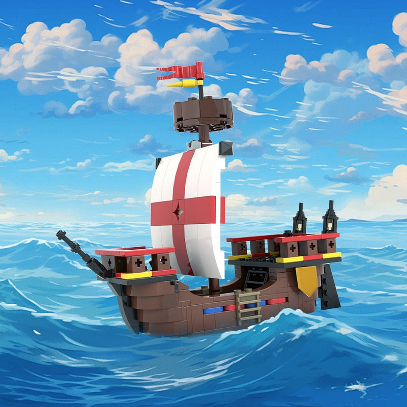 Medieval Ship MOC Building Kit | Historic Sailing Vessel Model - 2