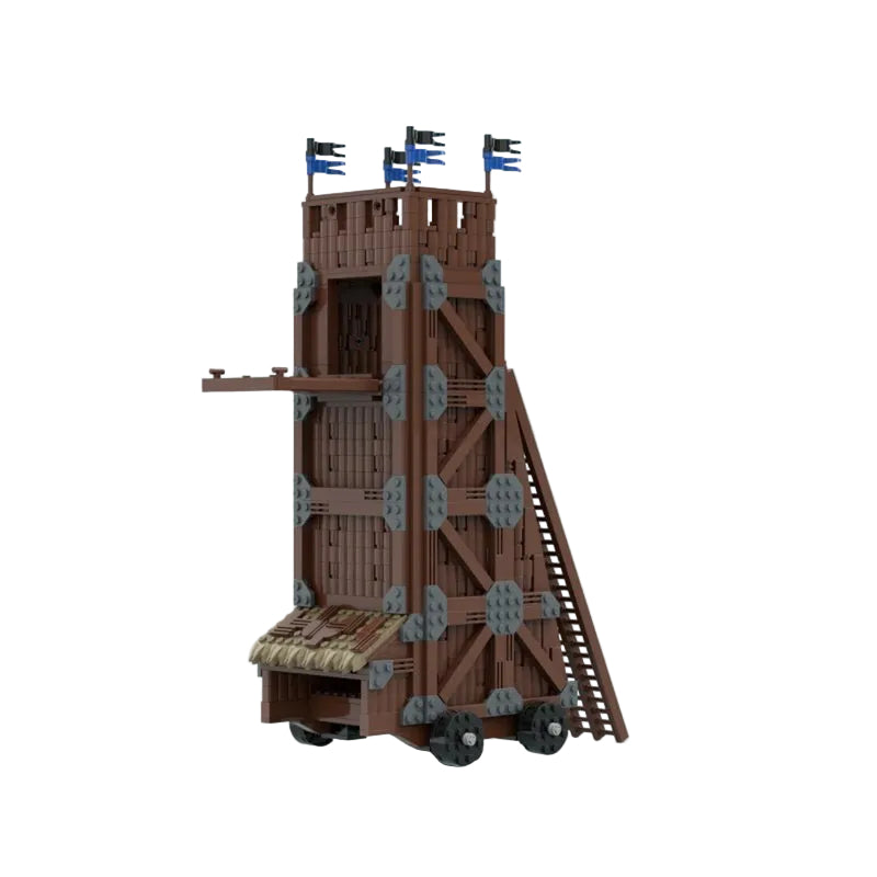 Medieval Siege Tower Building Kit | LEGO Compatible MOC - 1