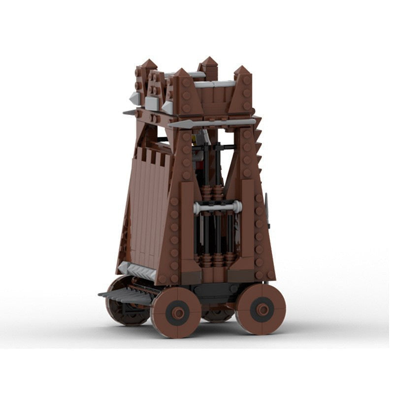 Medieval Siege Tower MOC Building Kit | Castle Assault Architecture Model - 1