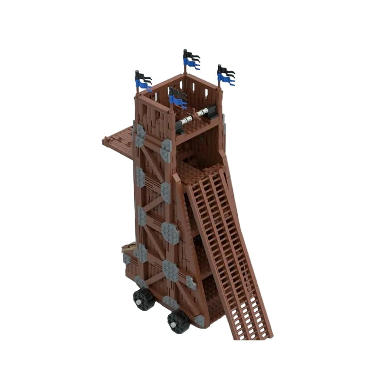 Medieval Siege Tower MOC Building Kit | Castle Assault Architecture Model - 10