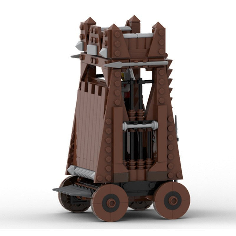 Medieval Siege Tower MOC Building Kit | Castle Assault Architecture Model - 4