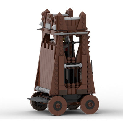 Medieval Siege Tower MOC Building Kit | Castle Assault Architecture Model - 4