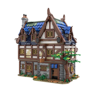 Medieval Tavern & Inn MOC Building Kit | Historic Village Architecture - 2