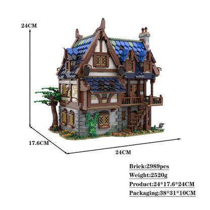 Medieval Tavern & Inn MOC Building Kit | Historic Village Architecture - 4