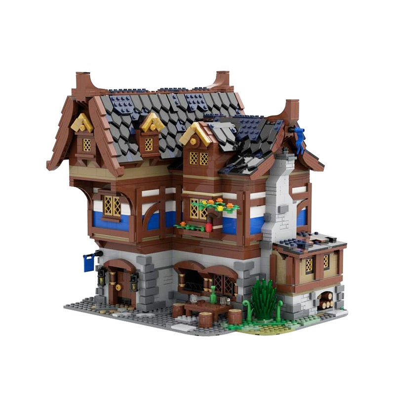 Medieval Tavern & Inn MOC Building Kit | Historic Village Architecture - 8