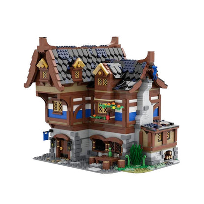 Medieval Tavern & Inn MOC Building Kit | Historic Village Architecture - 8