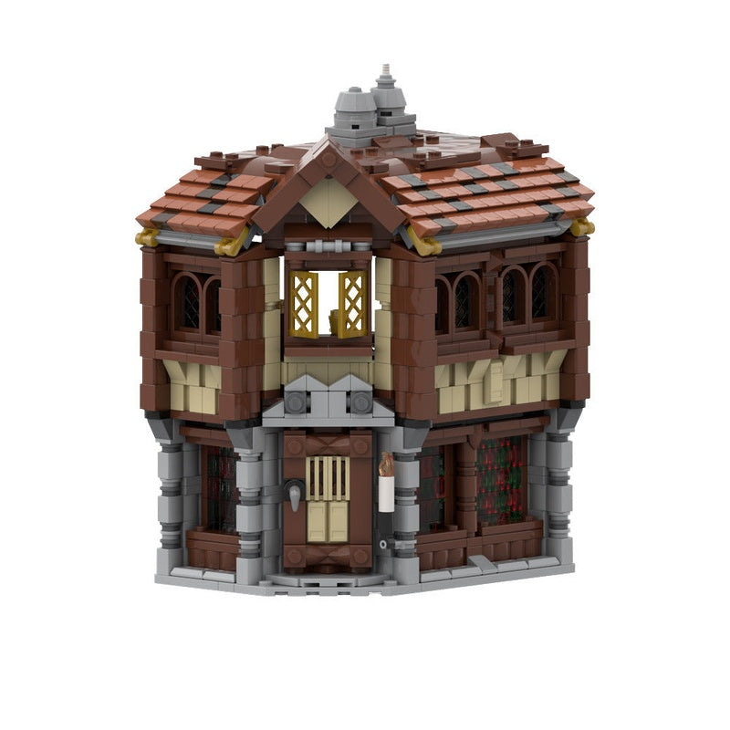 Medieval Tavern MOC Building Kit | Historic Inn Architecture Model - 1