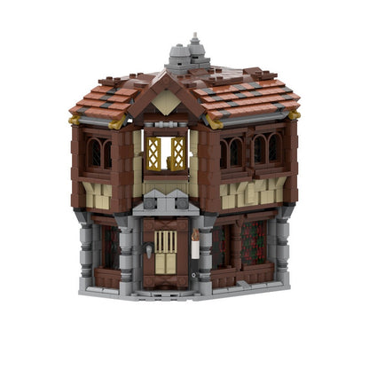 Medieval Tavern MOC Building Kit | Historic Inn Architecture Model - 4