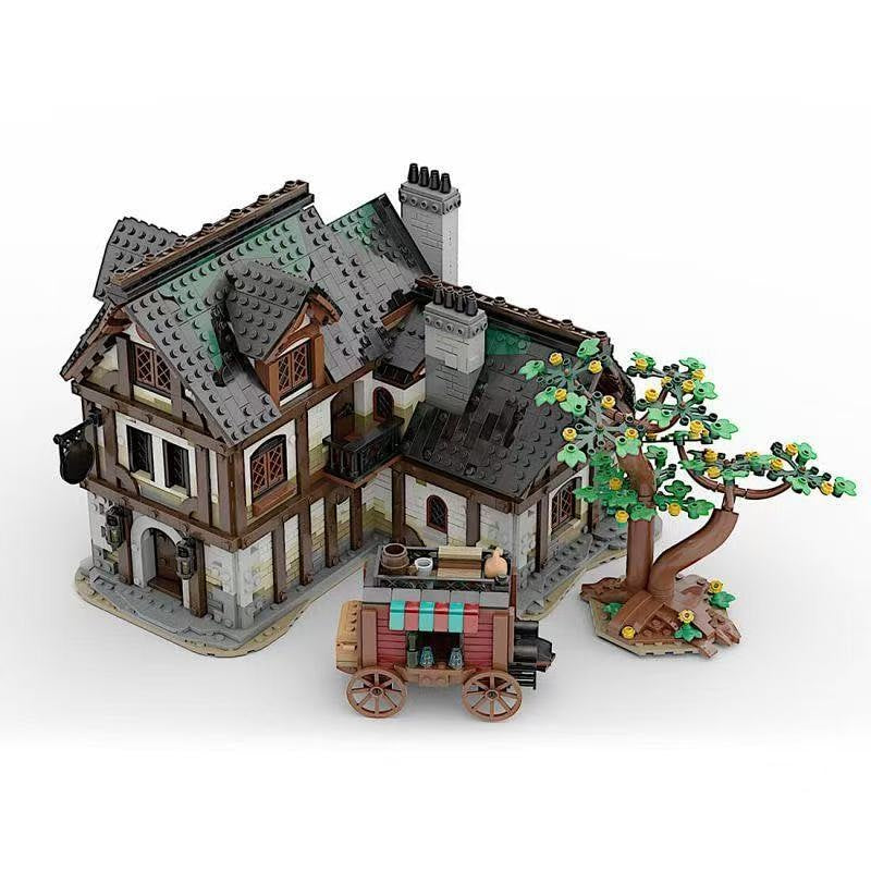Medieval Timber Tavern & Village Inn MOC Building Kit - 1