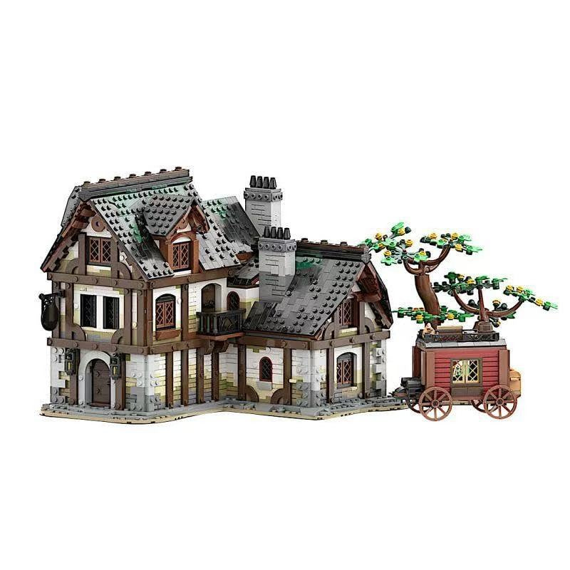 Medieval Timber Tavern & Village Inn MOC Building Kit - 2