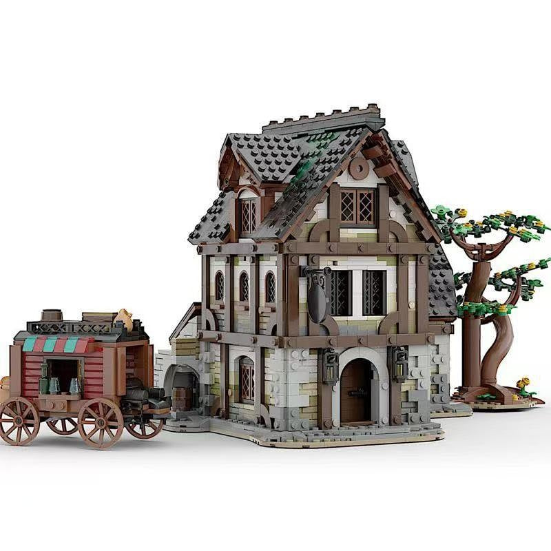 Medieval Timber Tavern & Village Inn MOC Building Kit - 3