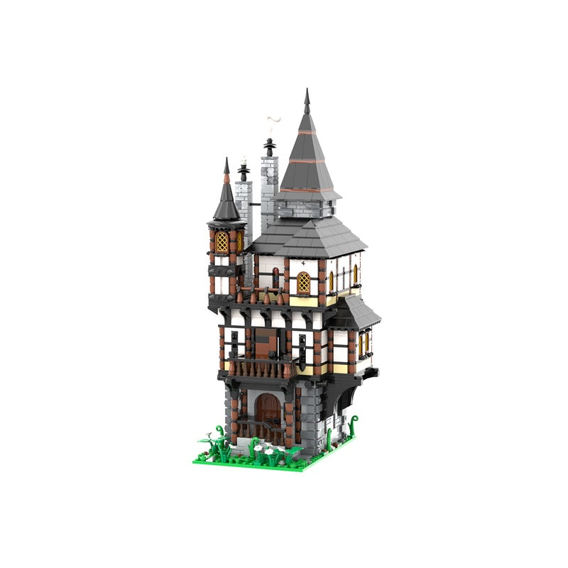 Medieval Tower House MOC Historic Architecture Building Kit - 1