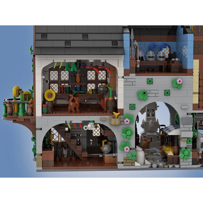 Medieval Town Centre MOC Building Kit | Historic Village Architecture - 5