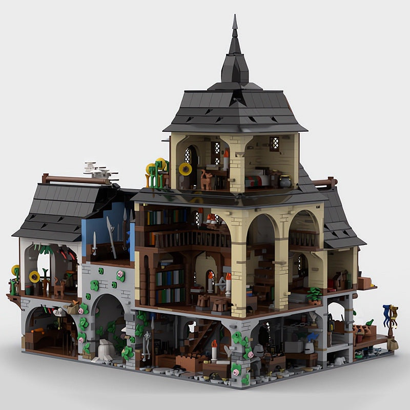 Medieval Town Centre MOC Building Kit | Historic Village Architecture - 9