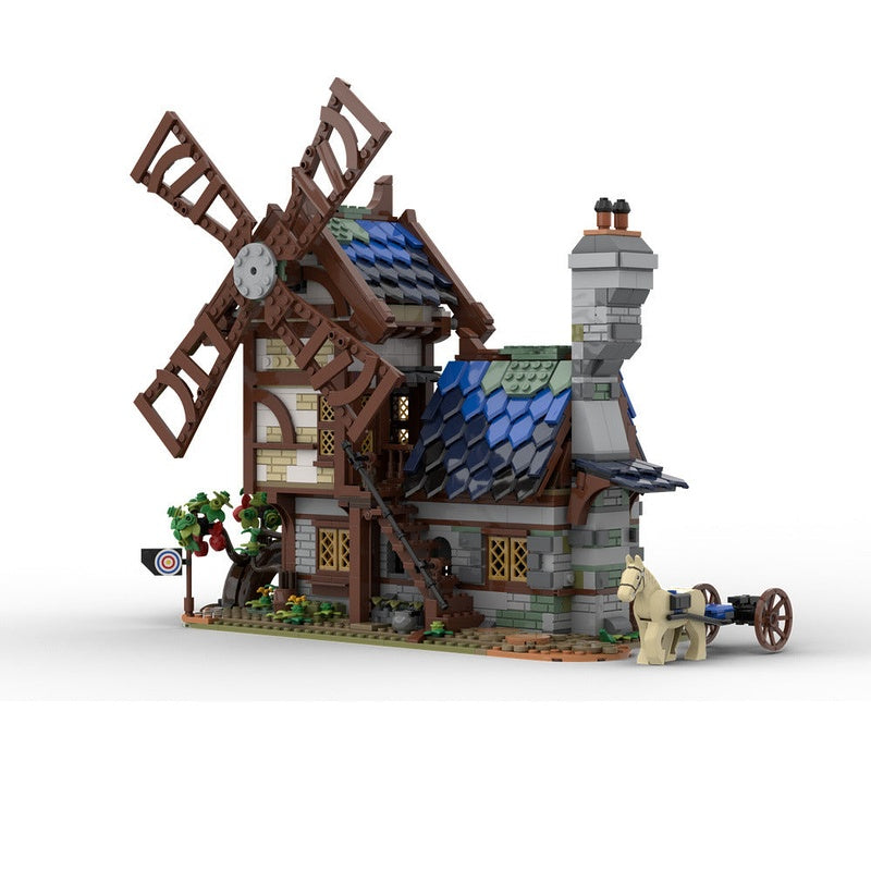 Medieval Town MOC Building Kit | Historic Village Architecture Bundle - 2