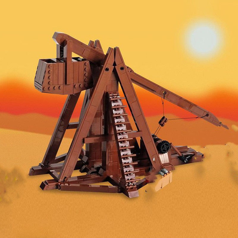 Medieval Trebuchet MOC Building Kit | Historic Siege Machine Model - 2