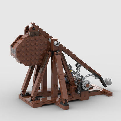 Medieval Trebuchet MOC Building Kit | Historic Siege Machine Model - 3