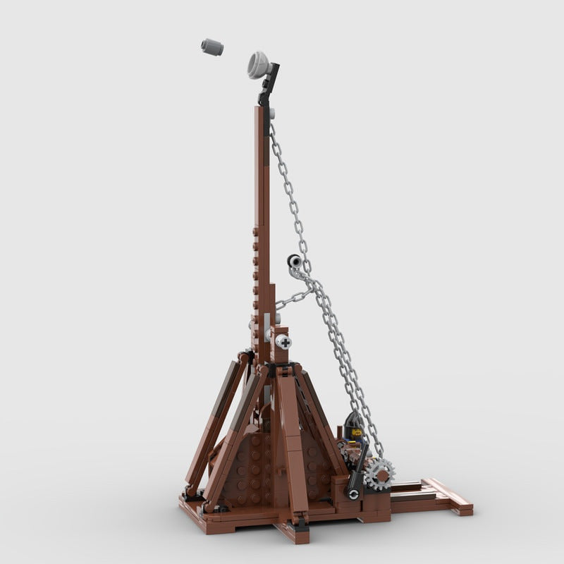 Medieval Trebuchet MOC Building Kit | Historic Siege Machine Model - 8