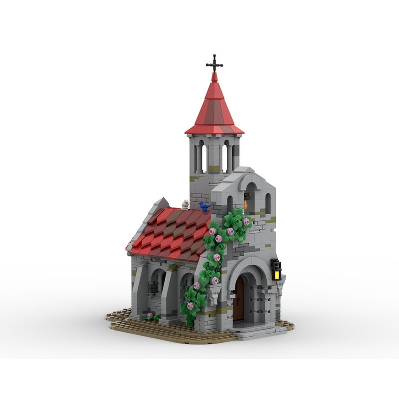 Medieval Village Church MOC Romanesque Architecture Building Kit - 1
