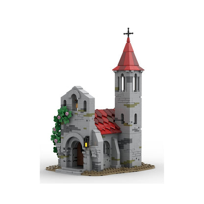 Medieval Village Church MOC Romanesque Architecture Building Kit - 2