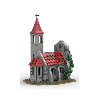 Medieval Village Church MOC Romanesque Architecture Building Kit - 3