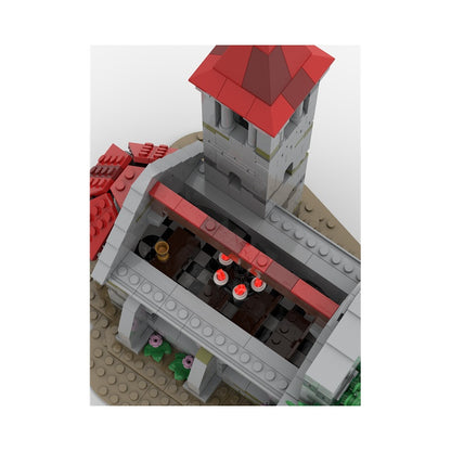 Medieval Village Church MOC Romanesque Architecture Building Kit - 5