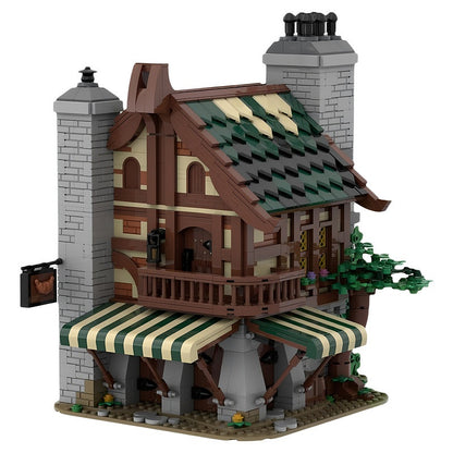 Medieval Village Timber-Framed Bakery MOC Building Kit - 2