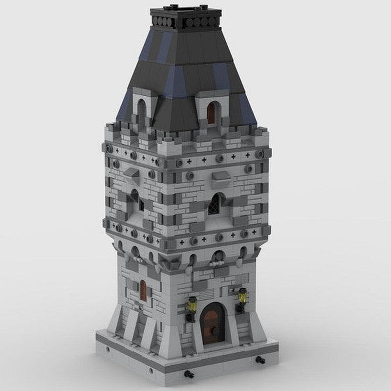 Medieval Watchtower MOC Building Kit | Castle Tower Architecture Model - 2