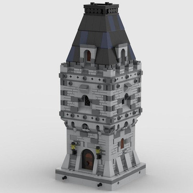Medieval Watchtower MOC Building Kit | Castle Tower Architecture Model - 3