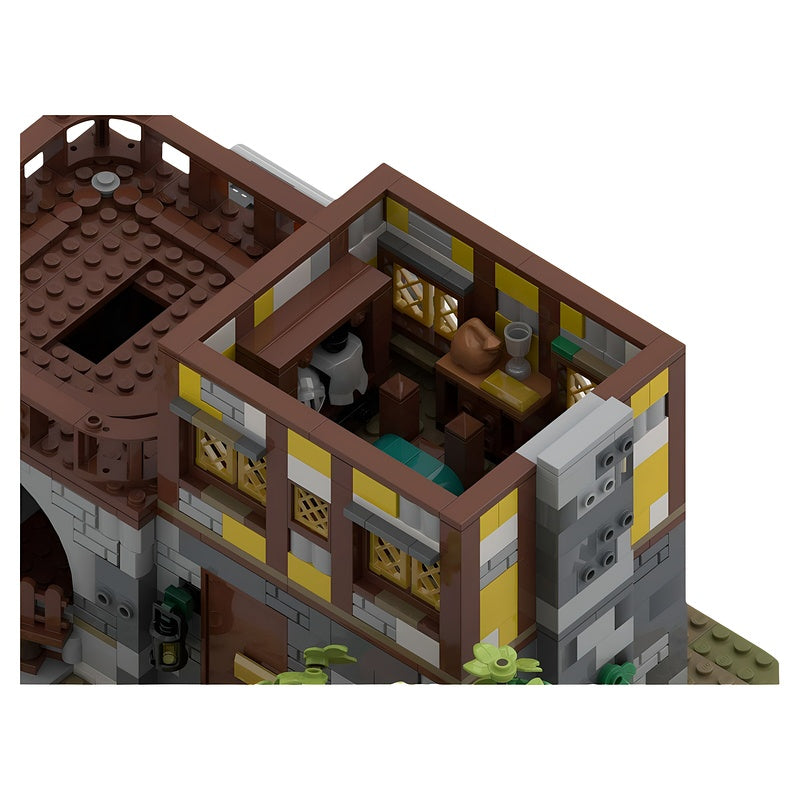 Medieval Windmill & Farmhouse MOC Building Kit - 2