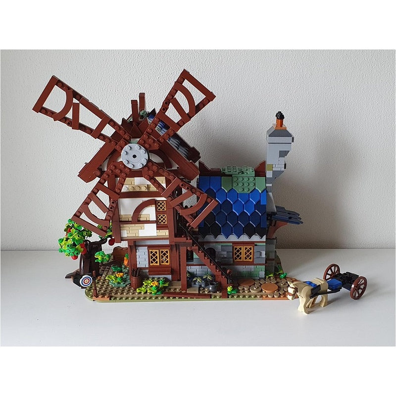 Medieval Windmill & Miller's House MOC Building Kit - 4
