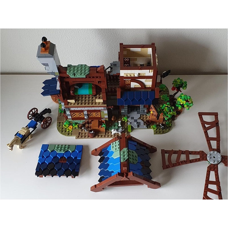 Medieval Windmill & Miller's House MOC Building Kit - 5