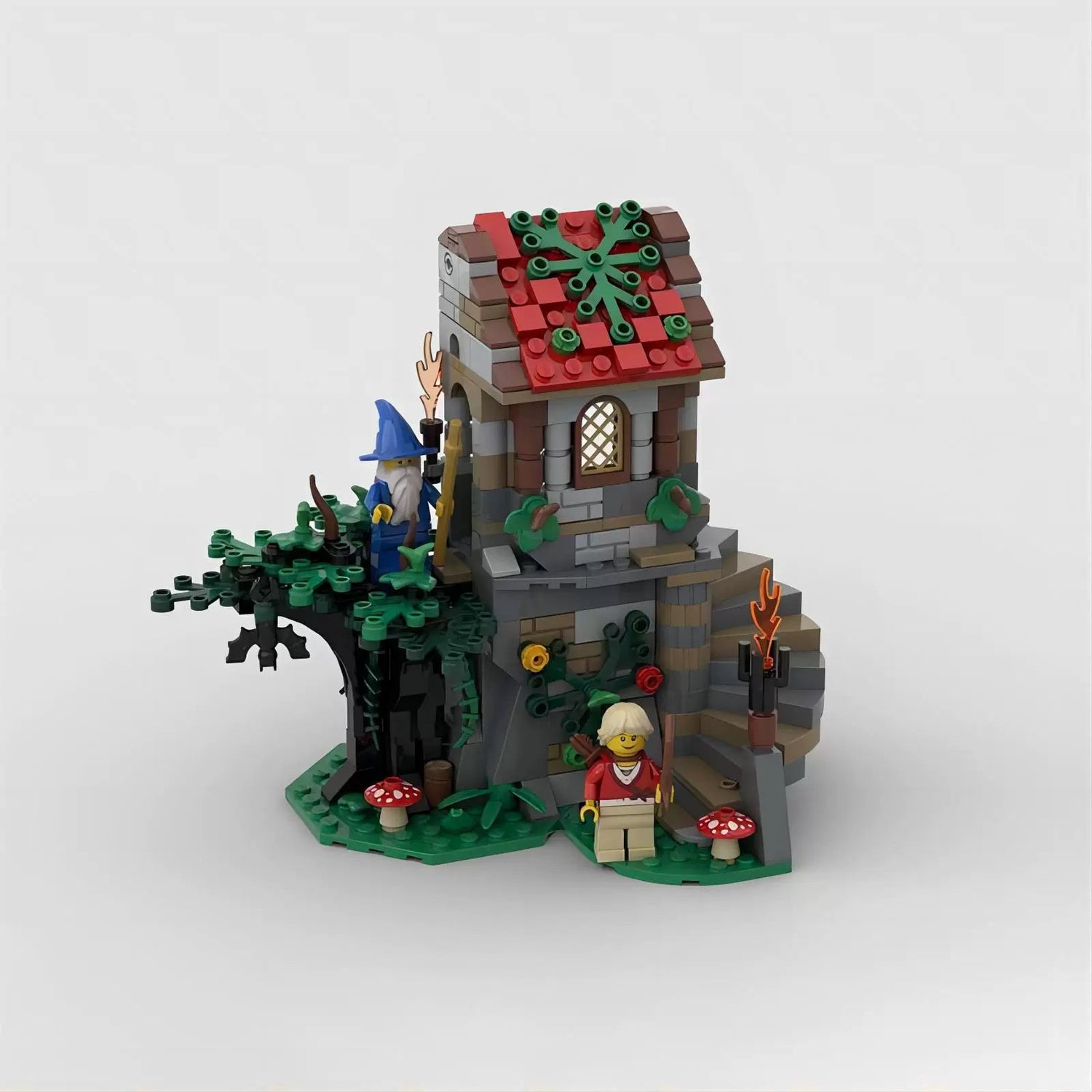 Medieval Wizard‘s Tower Building Kit | LEGO-Compatible MOC - 3