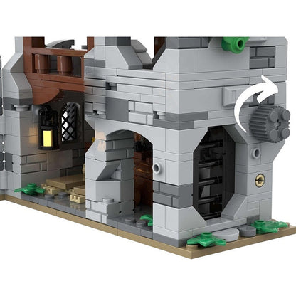 Medieval Wolf Den Fortress MOC Fantasy Castle Building Kit - 4