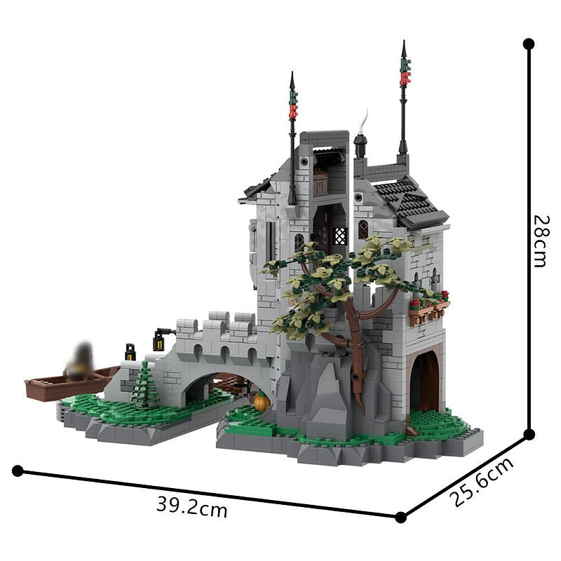 Medieval Wolfpack Watchtower MOC Building Kit | Castle Tower Architecture - 4