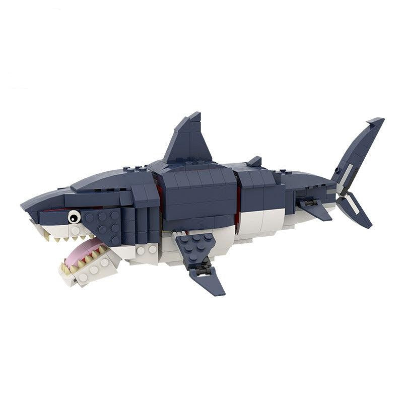 Megalodon Shark MOC Building Kit | Prehistoric Ocean Model - 1