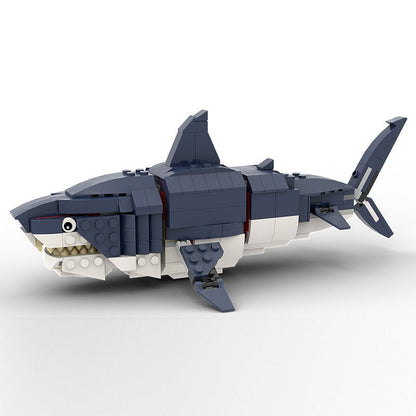 Megalodon Shark MOC Building Kit | Prehistoric Ocean Model - 3