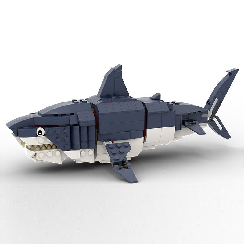 Megalodon Shark MOC Building Kit | Prehistoric Ocean Model - 4