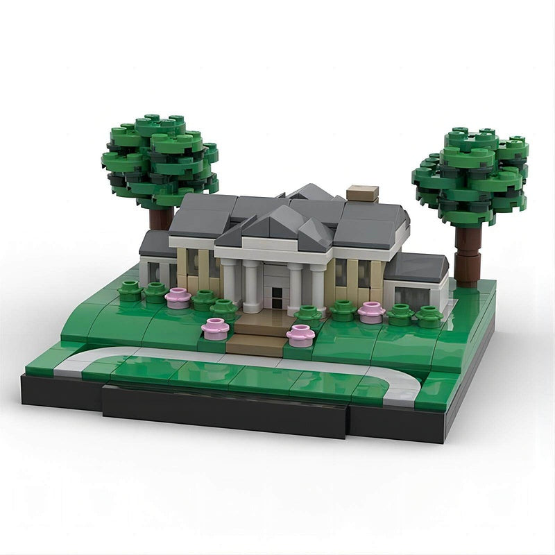 Memphis Mansion Historic Estate Building Kit | LEGO-Compatible MOC - 3