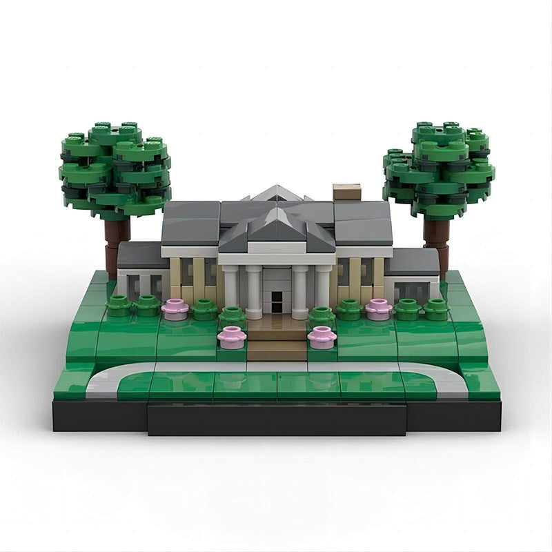 Memphis Mansion Historic Estate Building Kit | LEGO-Compatible MOC - 5