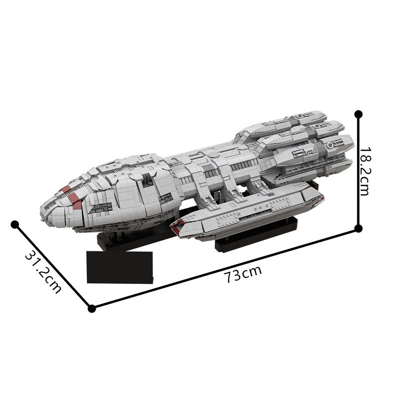 Mercury-Class Space Battleship Building Kit | UCS Scale | LEGO-Compatible MOC - 1