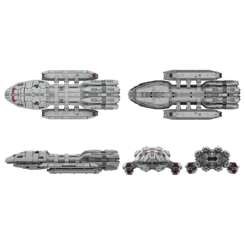 Mercury-Class Space Battleship Building Kit | UCS Scale | LEGO-Compatible MOC - 5