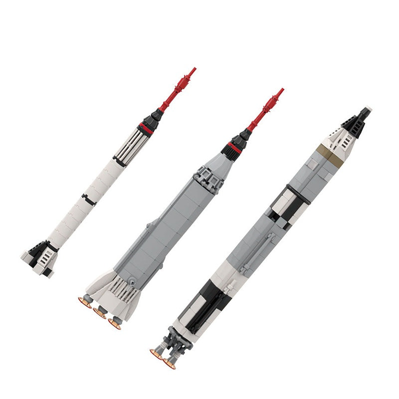 Mercury & Gemini Rocket Collection MOC Building Kit | Spacecraft Model - 1