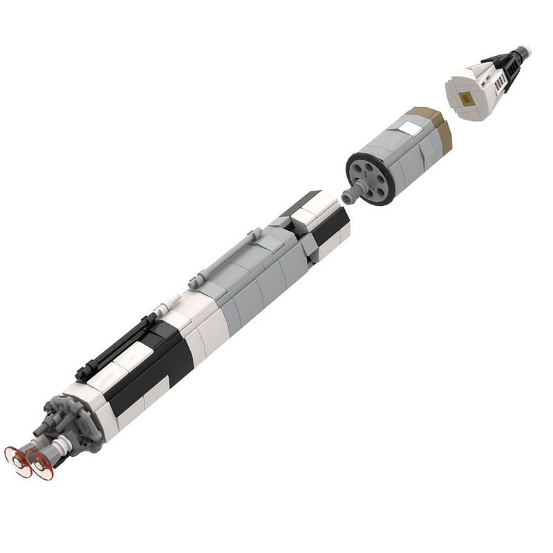 Mercury & Gemini Rocket Collection MOC Building Kit | Spacecraft Model - 4